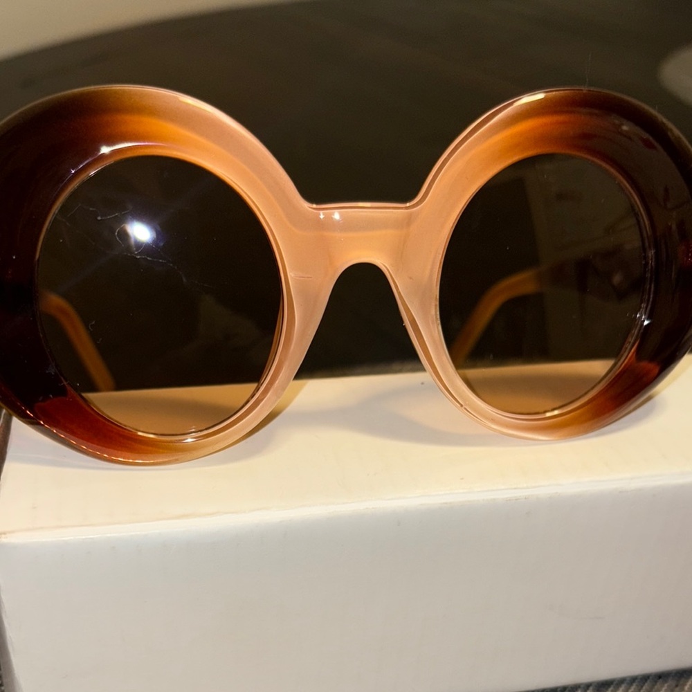 New Round Brown Sunglasses